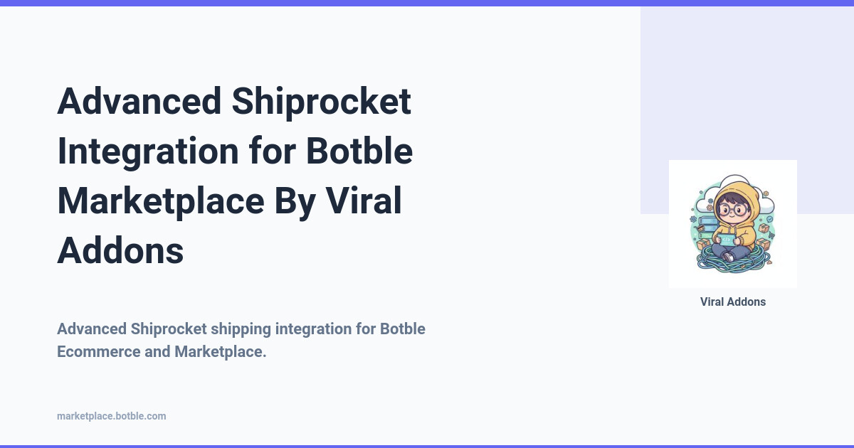 Advanced Shiprocket Integration for Botble Marketplace By Viral Addons
