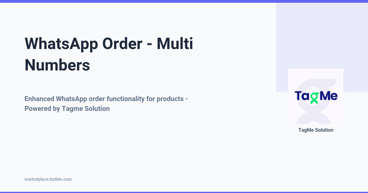 WhatsApp Order - Multi Numbers