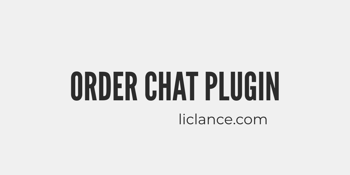 Order Chat