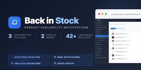 Ecommerce: Back in Stock Notifications