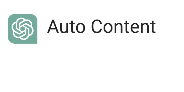 Auto Content - OpenAI